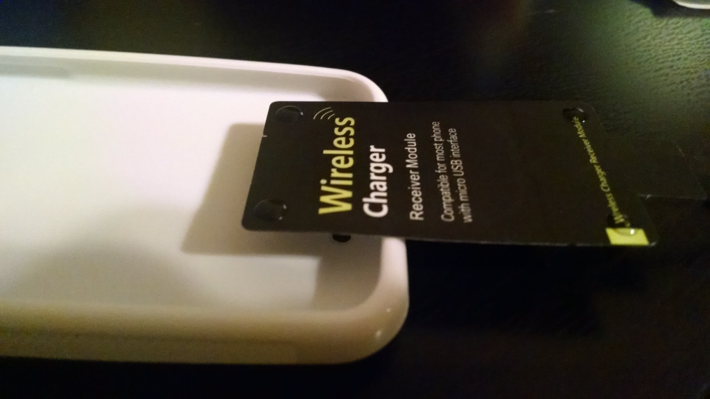 Glue on four corners of charging pad